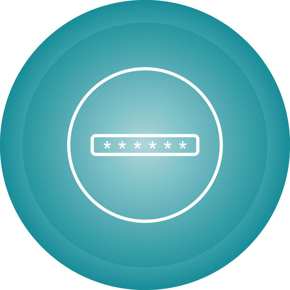 Password field Vector Icon