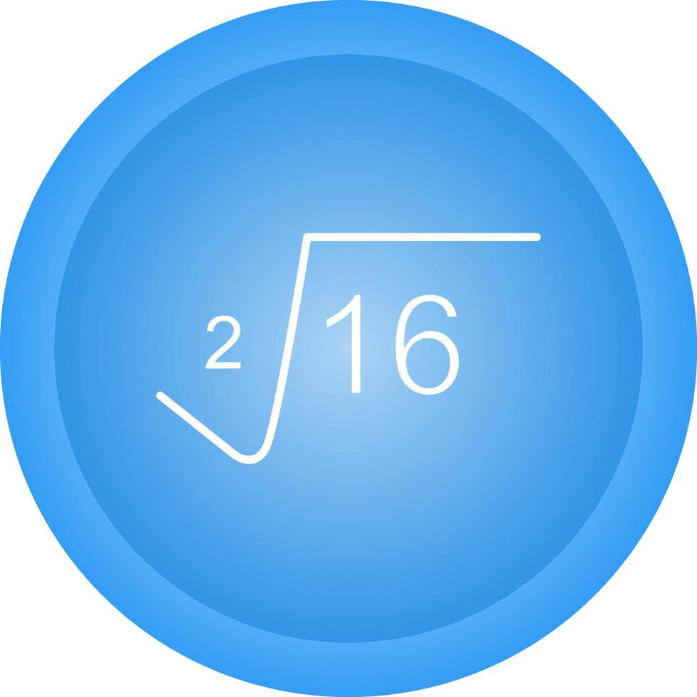 Square Root Vector Icon