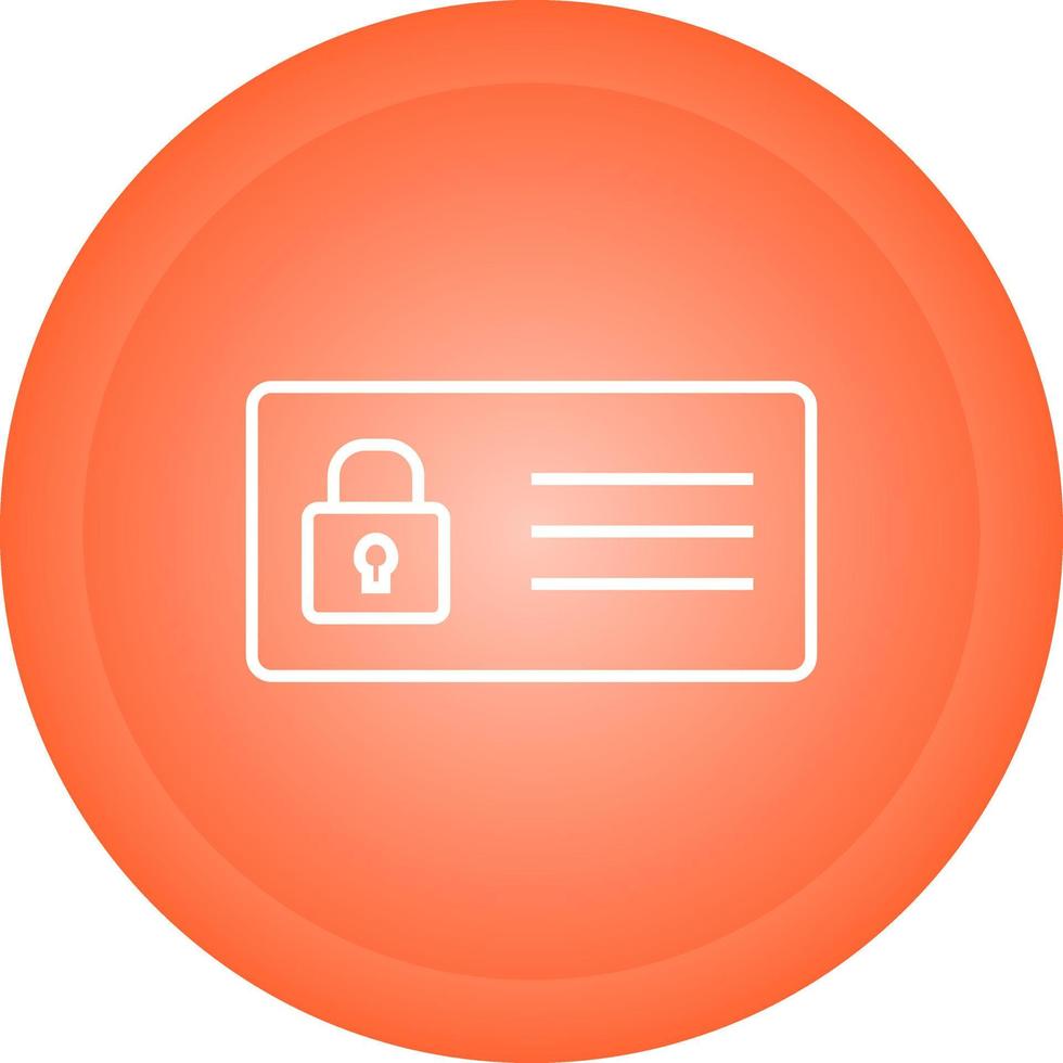 Protected Card Vector Icon