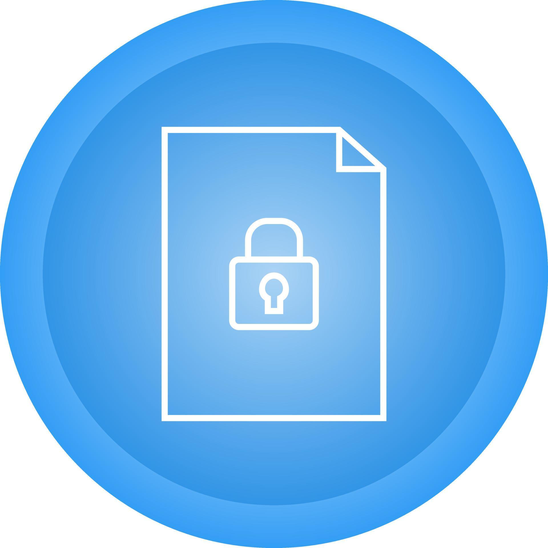 Secure Document Vector Icon 22689182 Vector Art at Vecteezy