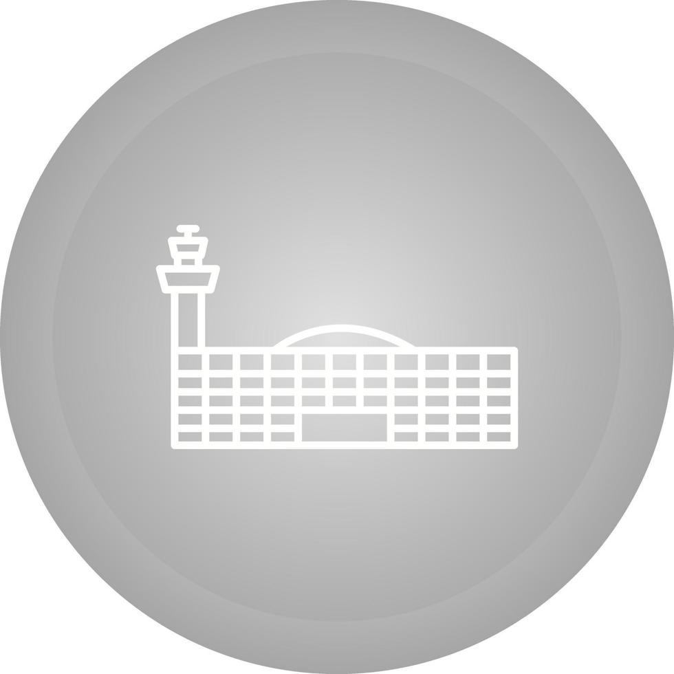 icono de vector de edificio de aeropuerto