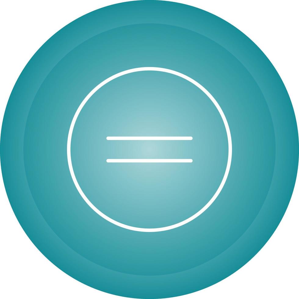 Equal To Vector Icon