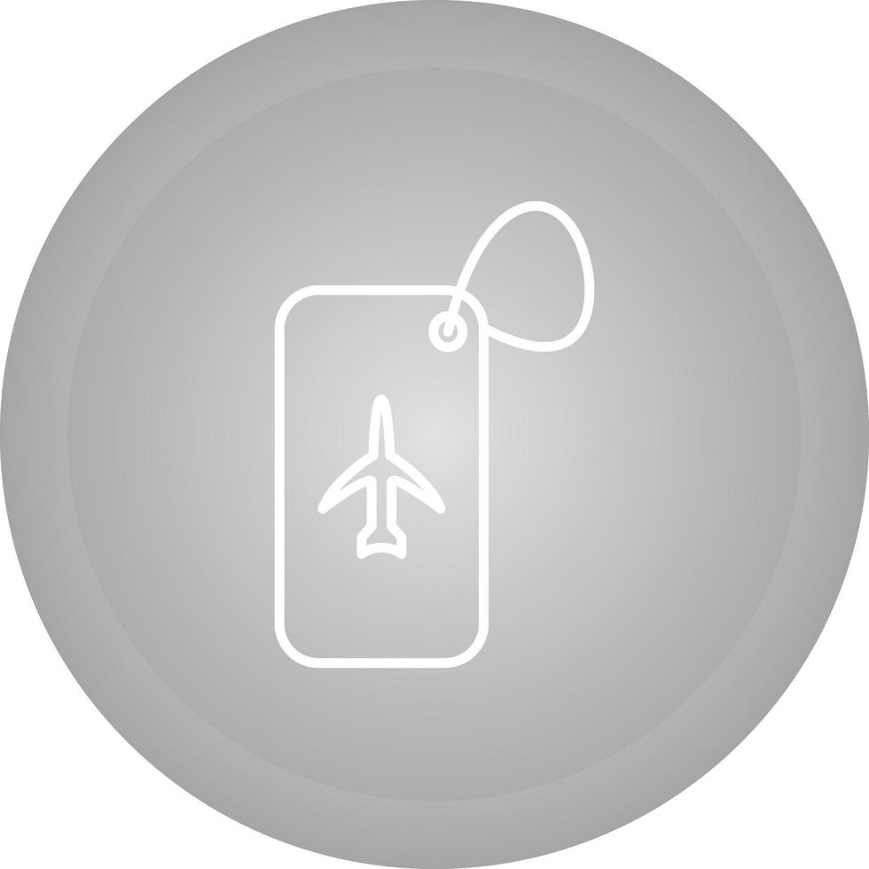 icono de vector de etiqueta de equipaje