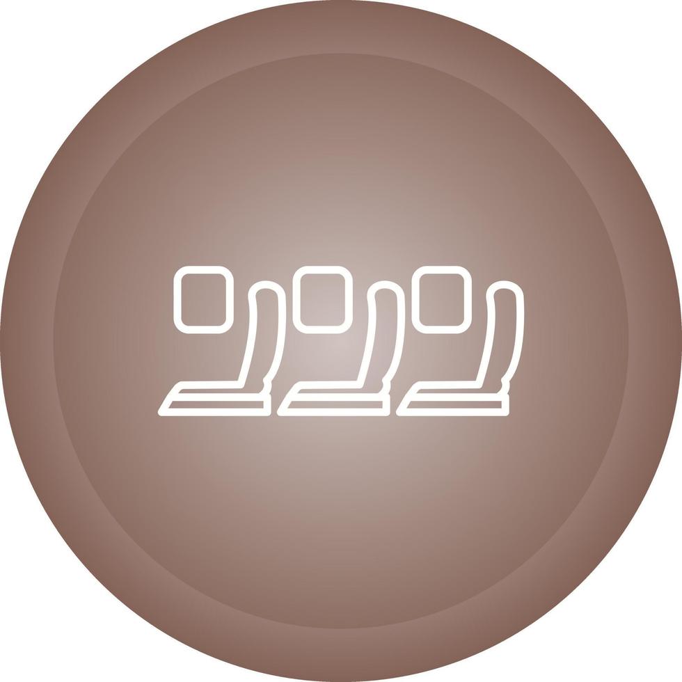 Seats in Plane Vector Icon
