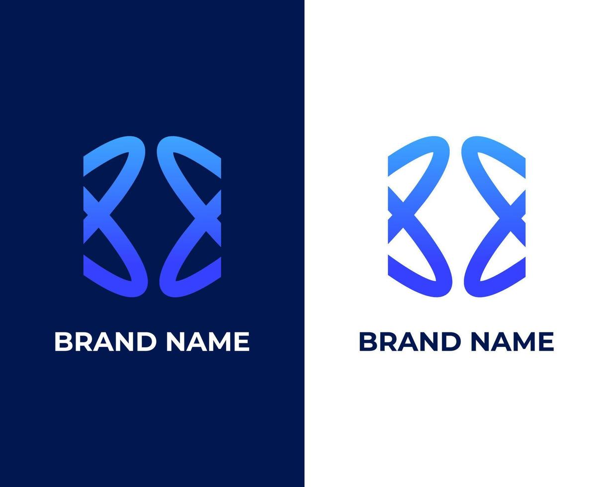 BE  Letter Logo Design Vector. Modern Trendy letter be logo design vector