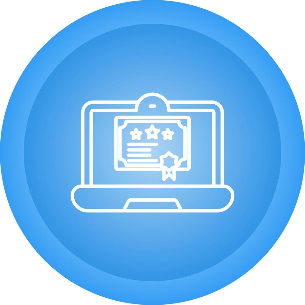 icono de vector de certificado digital