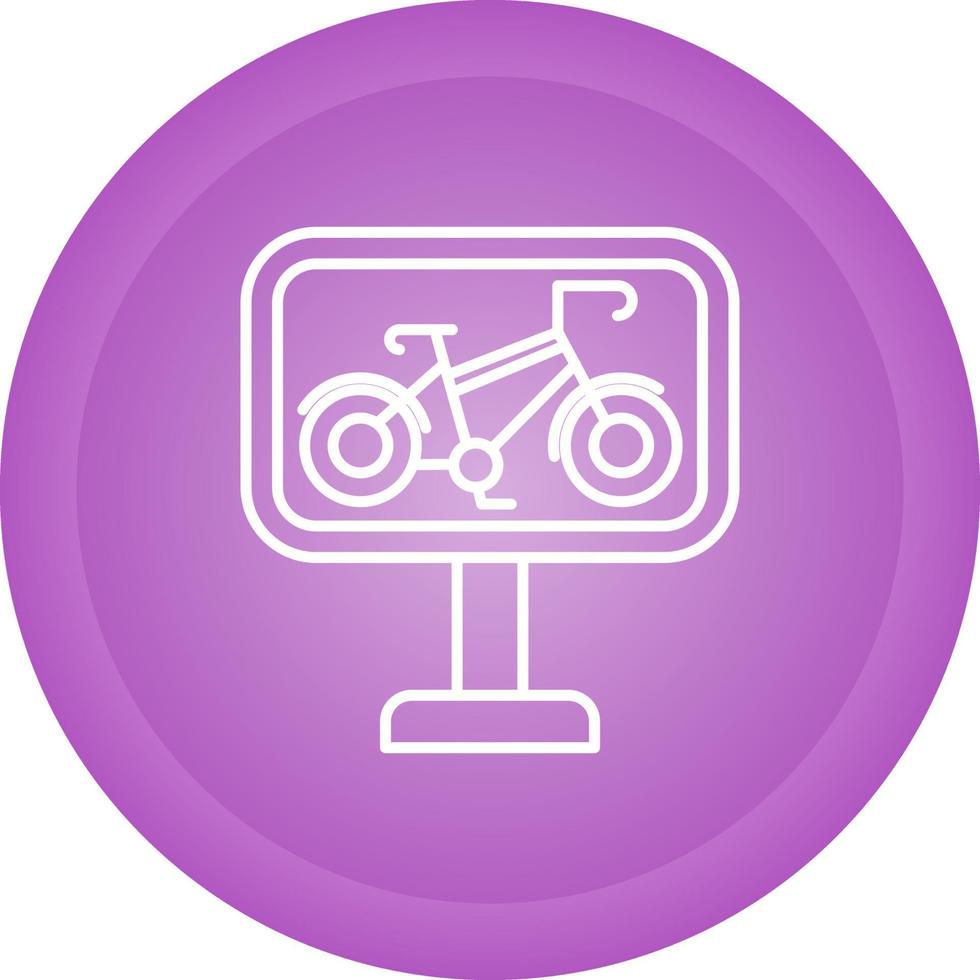 Bike Lane Vector Icon
