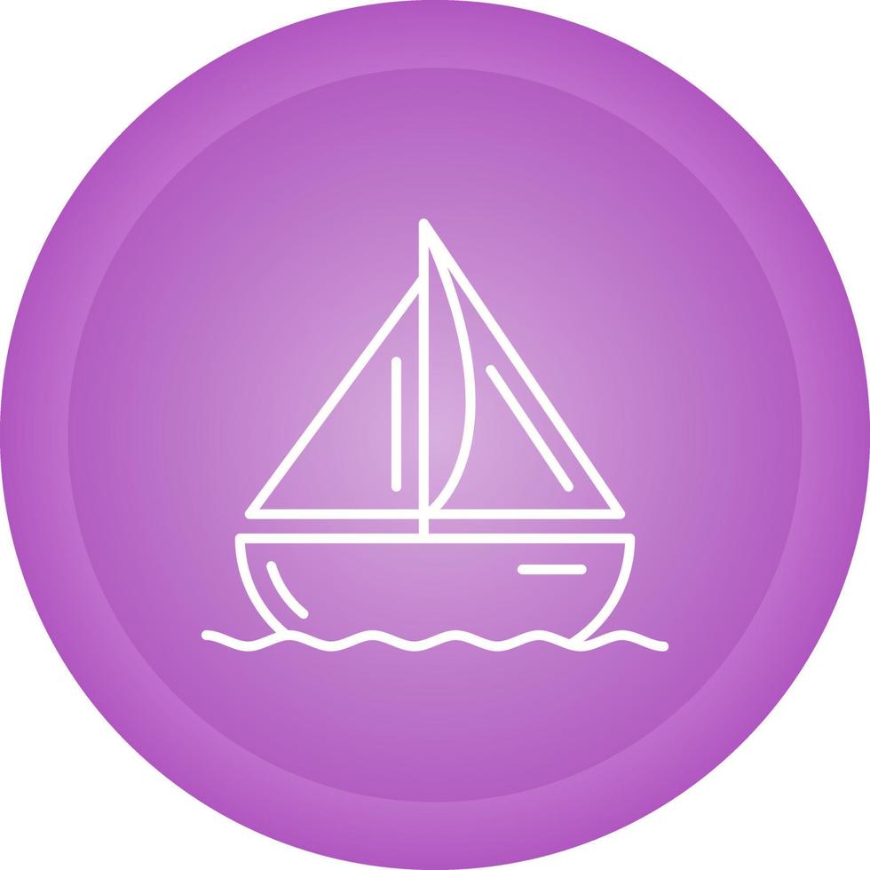 icono de vector de barco