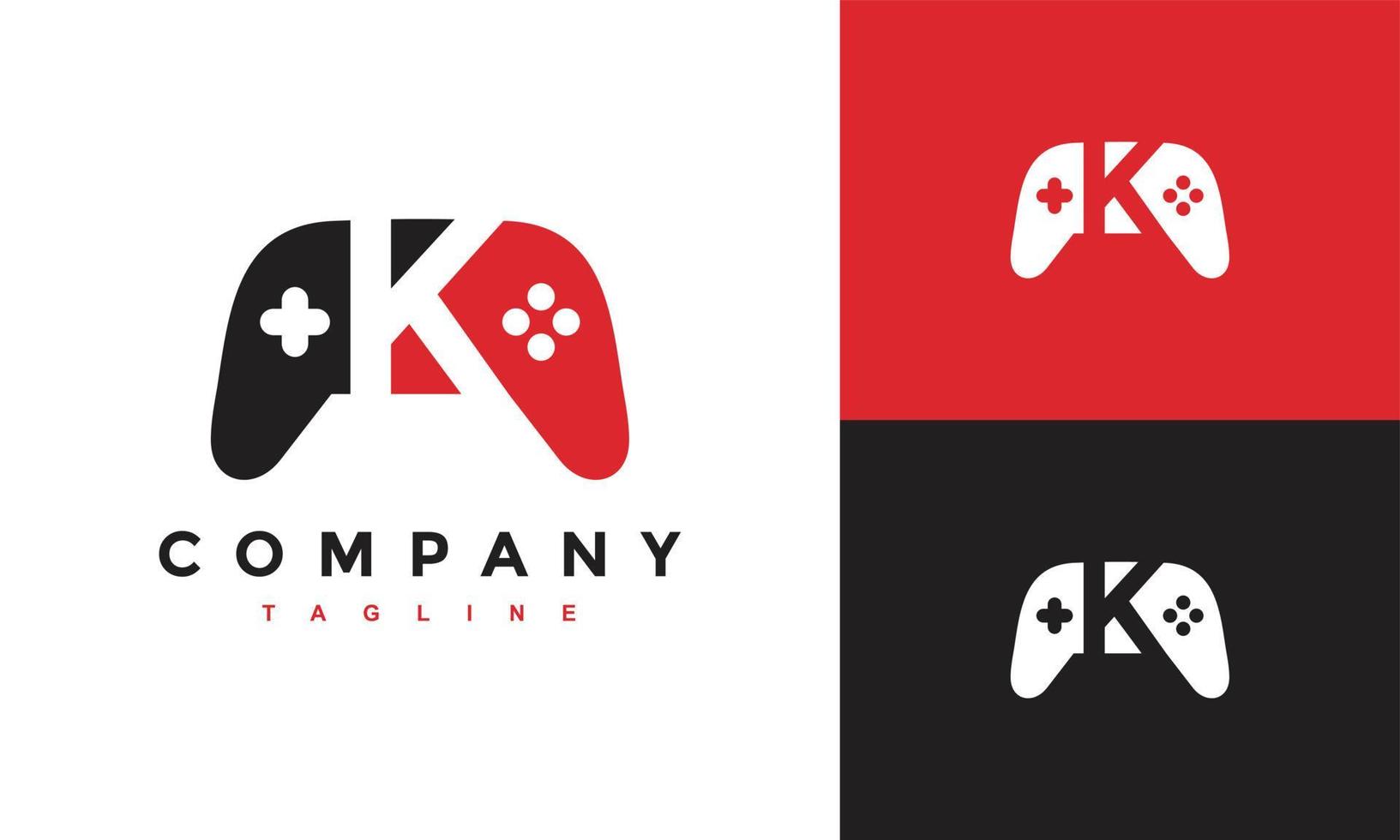 stick game letter K logo vector