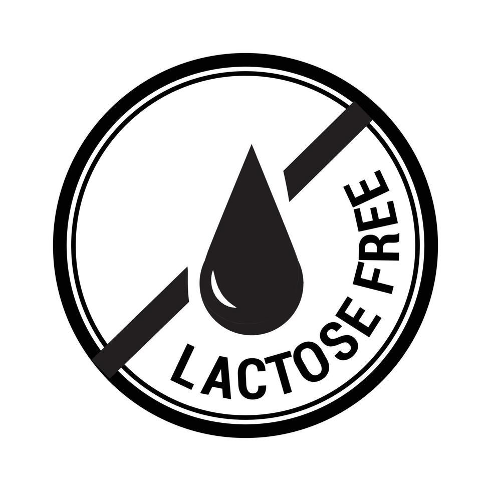 Lactose free icon. Vector illustration.