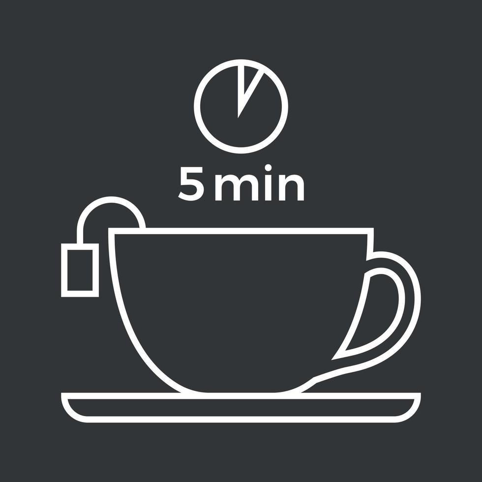 Tea or coffee brewing instruction. Tea, coffee making, brew process icons. Hot drink brew instruction. Cup, mug, kettle, teapot icons. How to make hot drink. Vector illustration