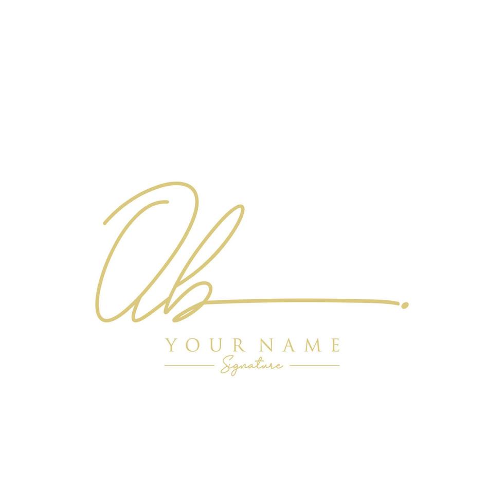 Letter OB Signature Logo Template Vector