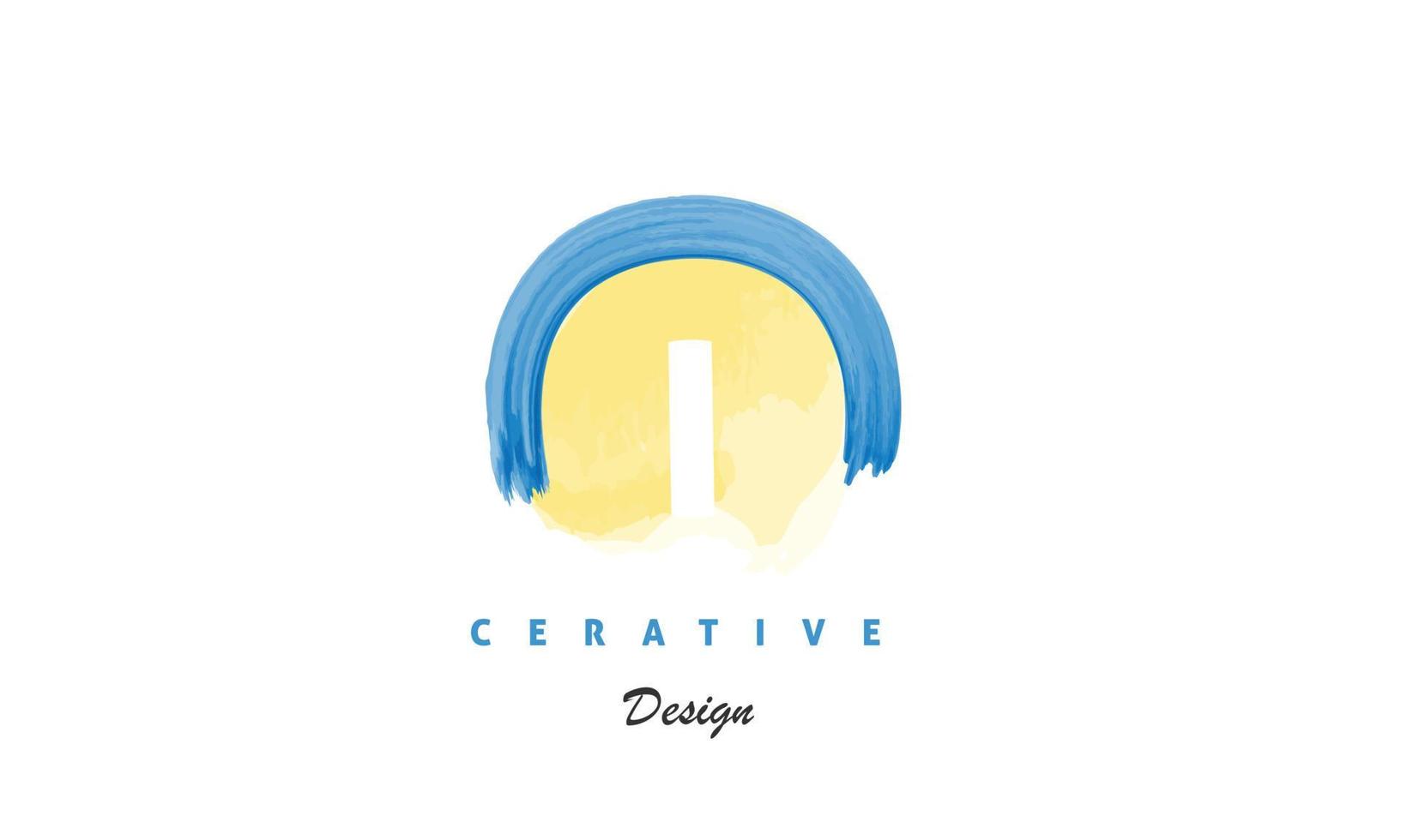 Lettermark brand logo design vector