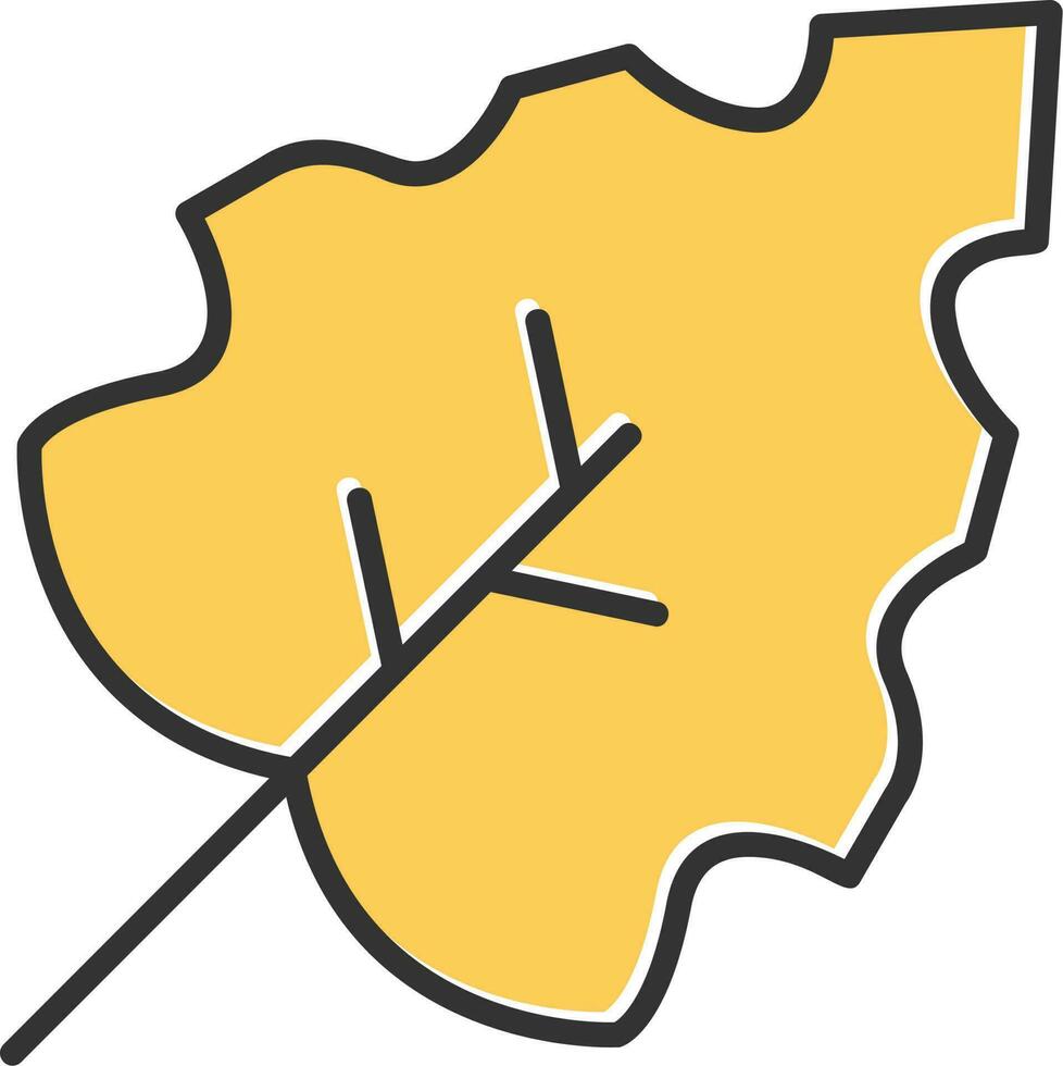 Autumn leaf Vector Icon