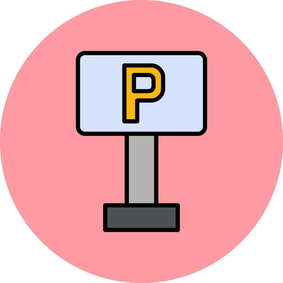 Parking Sign Vector Icon