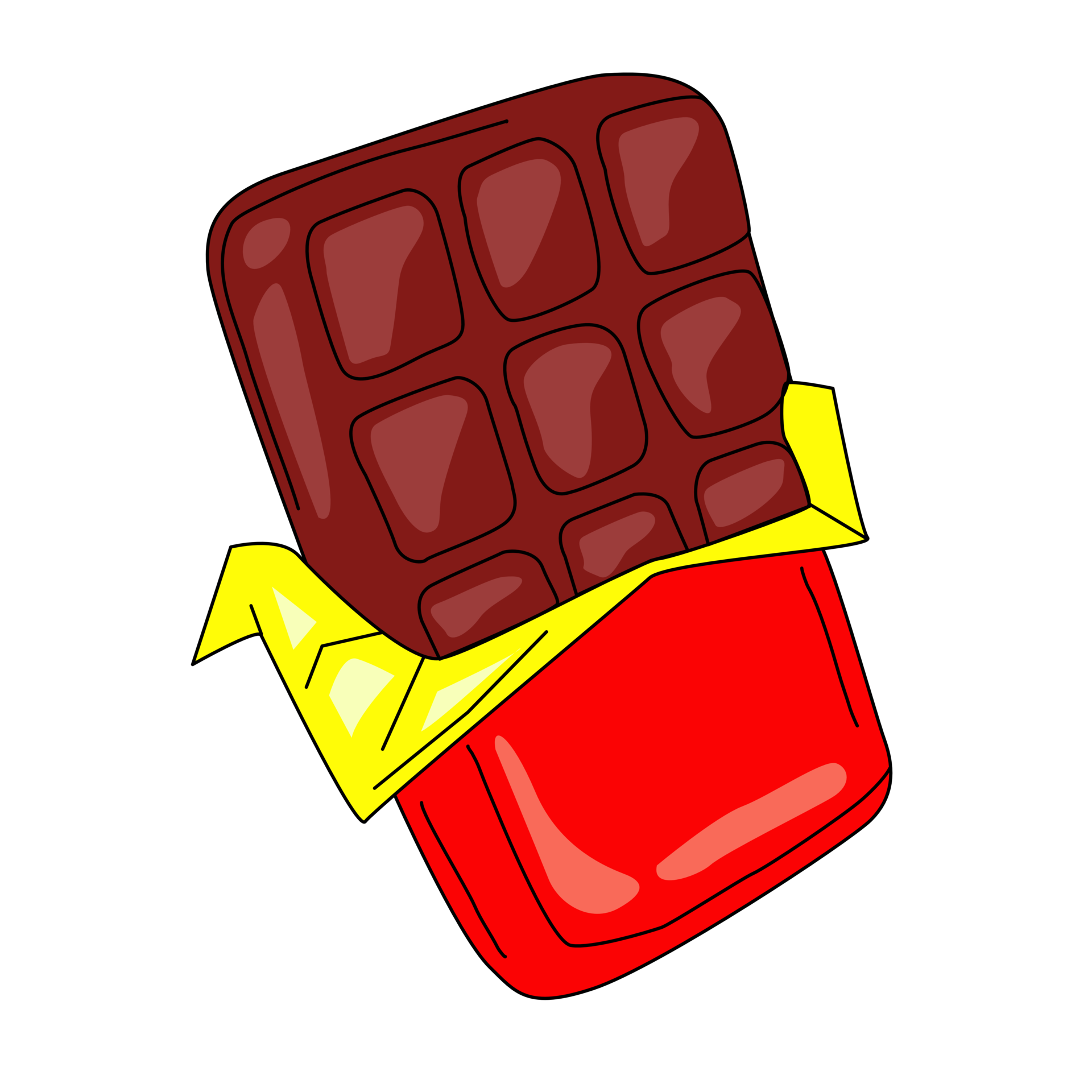 Chocolate bar icon. Flat illustration of chocolate bar icon for web ...