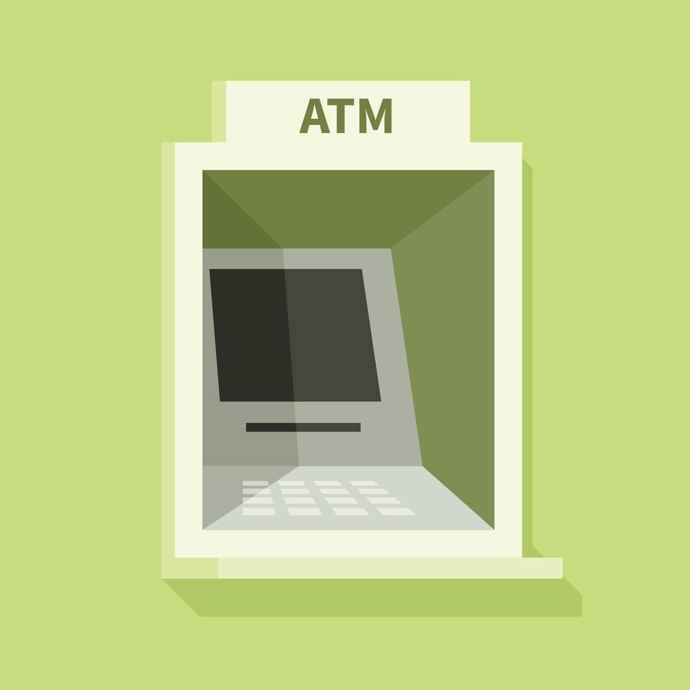 Vector Graphics Of An Automated Teller Machine