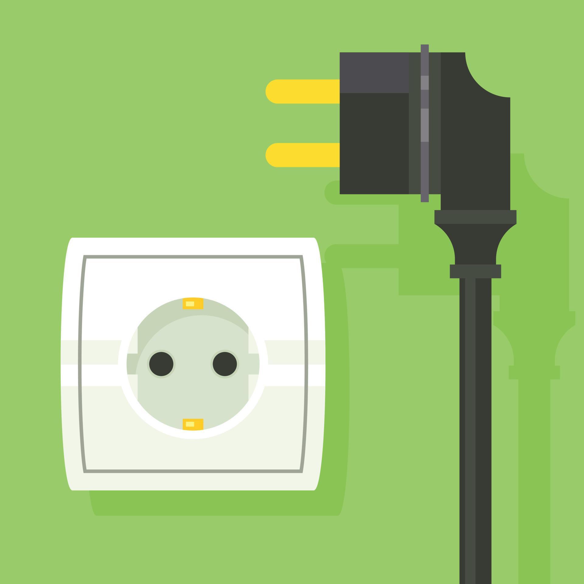 Vector Image Of A Power Socket 22691288 Vector Art at Vecteezy
