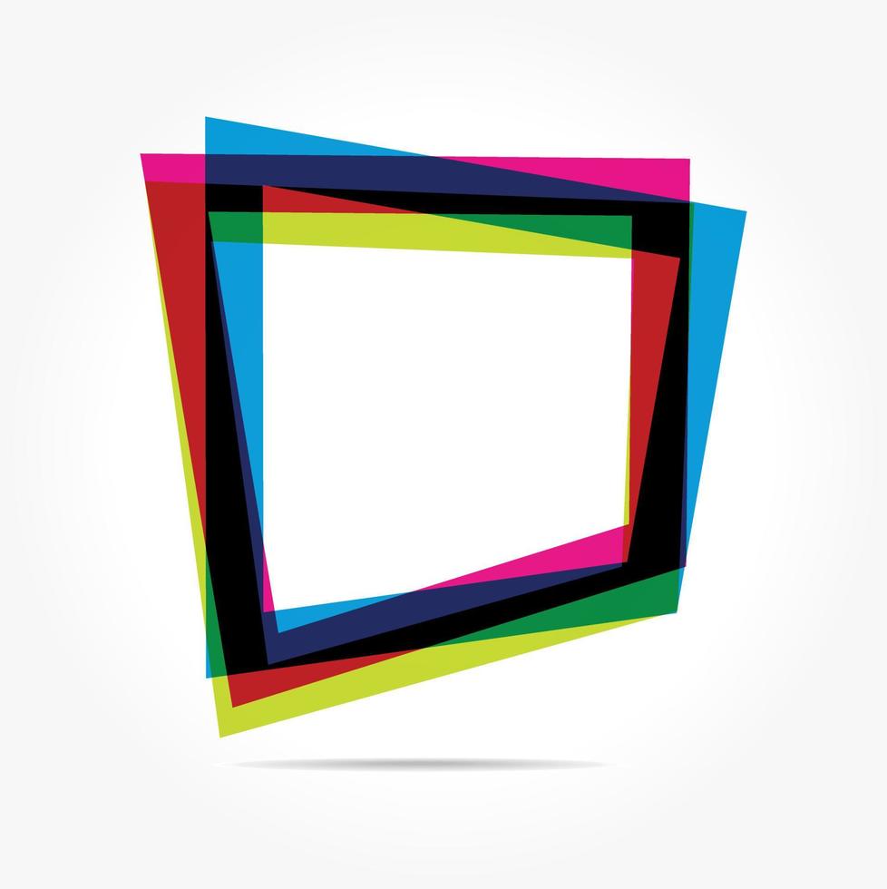 Vector Graphics Of Colored Rectangular Frame