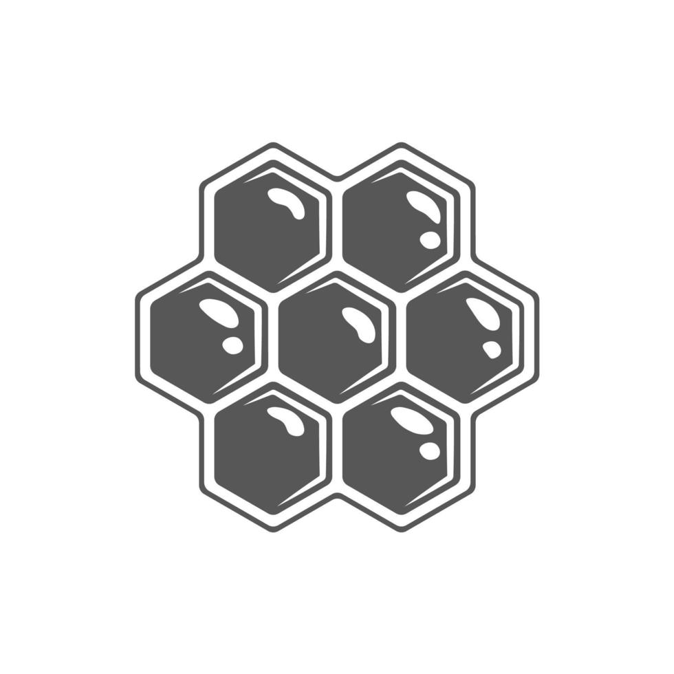 Honeycomb isolated on white background vector