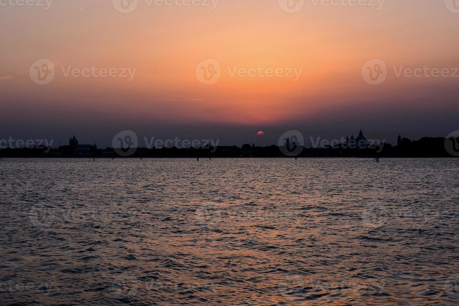 Colourful sky at sunset photo