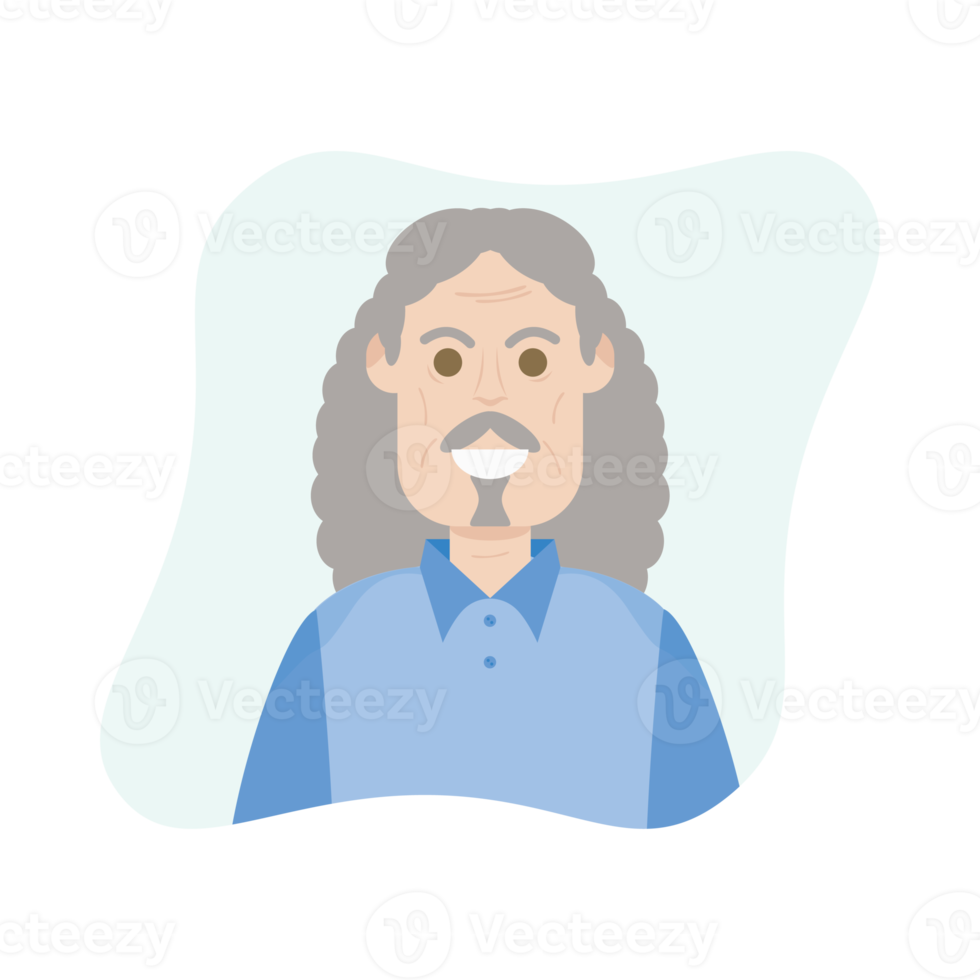 le personnes âgées années soixante-dix grand-père personnage visage vieux homme sourire png