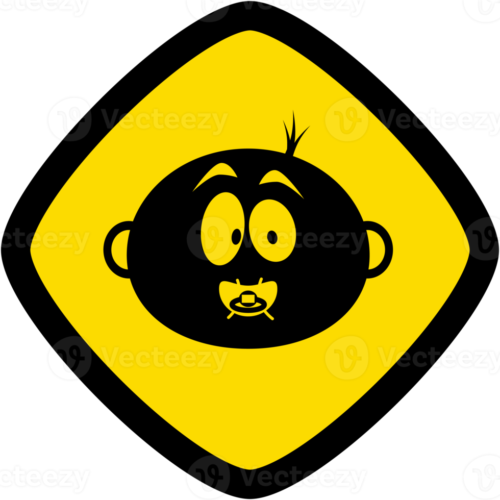 Sticker Baby In Car Warning Safety Protection Sign Symbol png