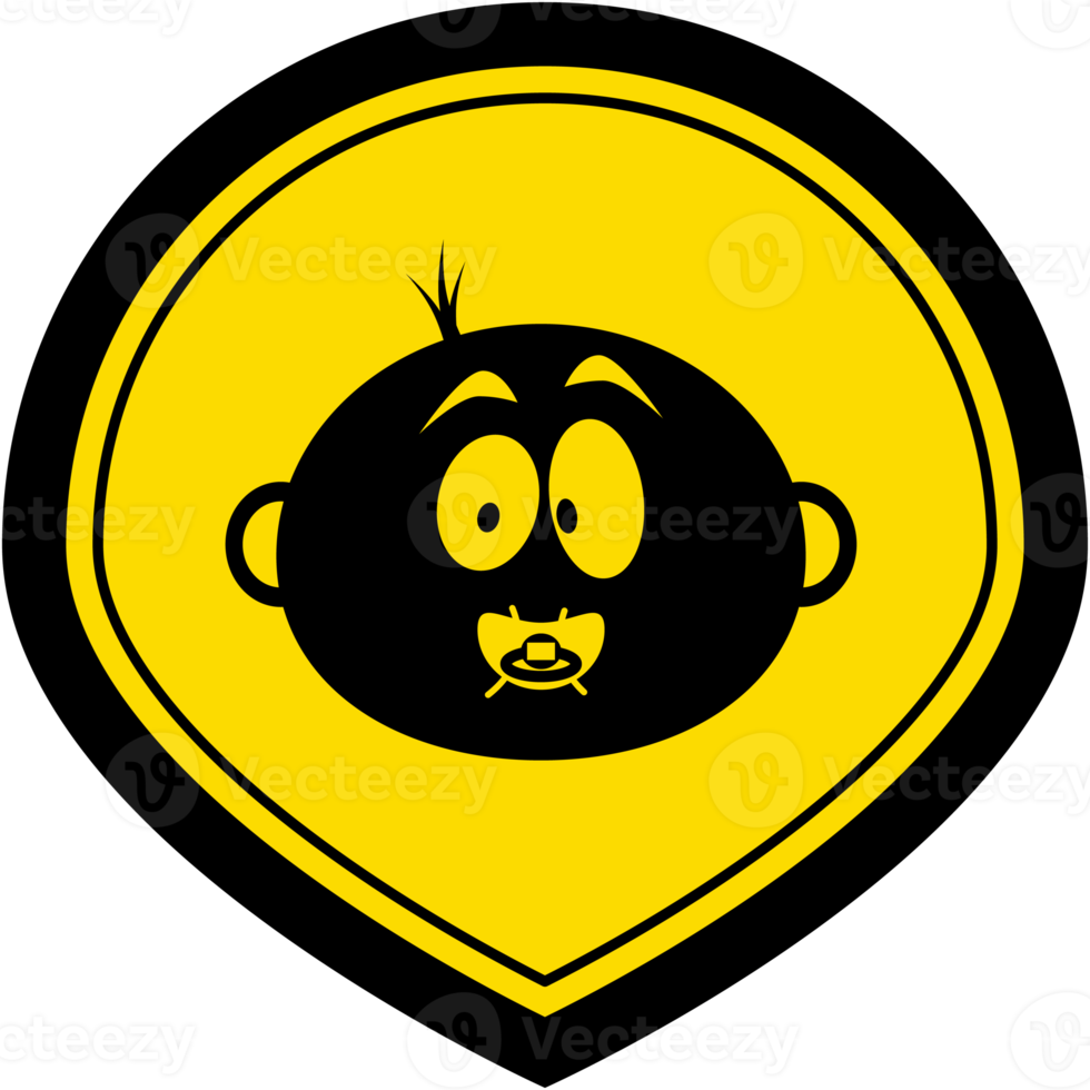 Sticker Baby In Car Warning Safety Protection Sign Symbol png