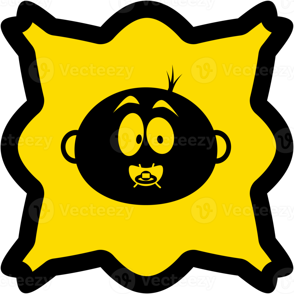 Sticker Baby In Car Warning Safety Protection Sign Symbol png