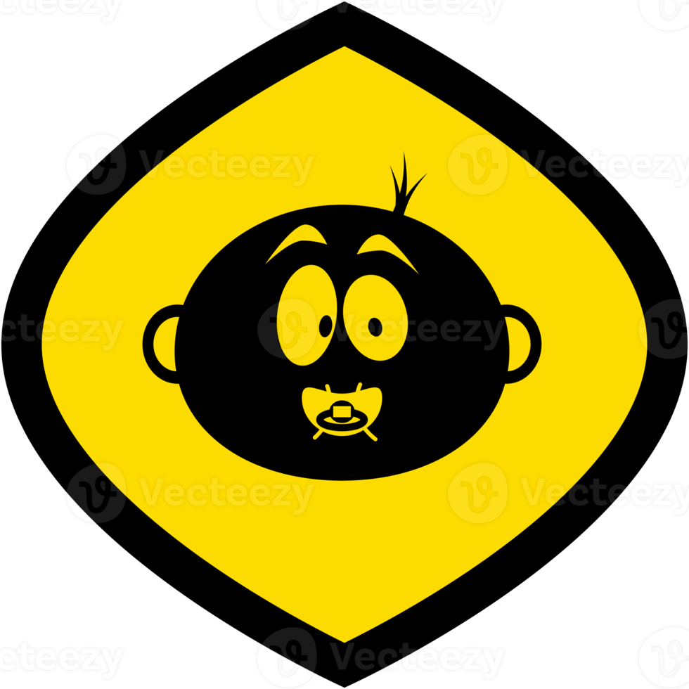 Sticker Baby In Car Warning Safety Protection Sign Symbol png