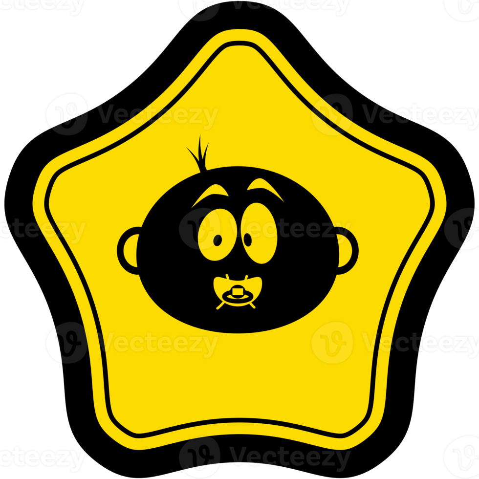 Sticker Baby In Car Warning Safety Protection Sign Symbol png