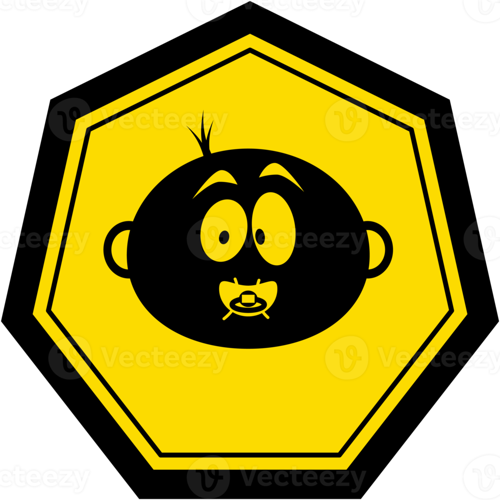 Sticker Baby In Car Warning Safety Protection Sign Symbol png