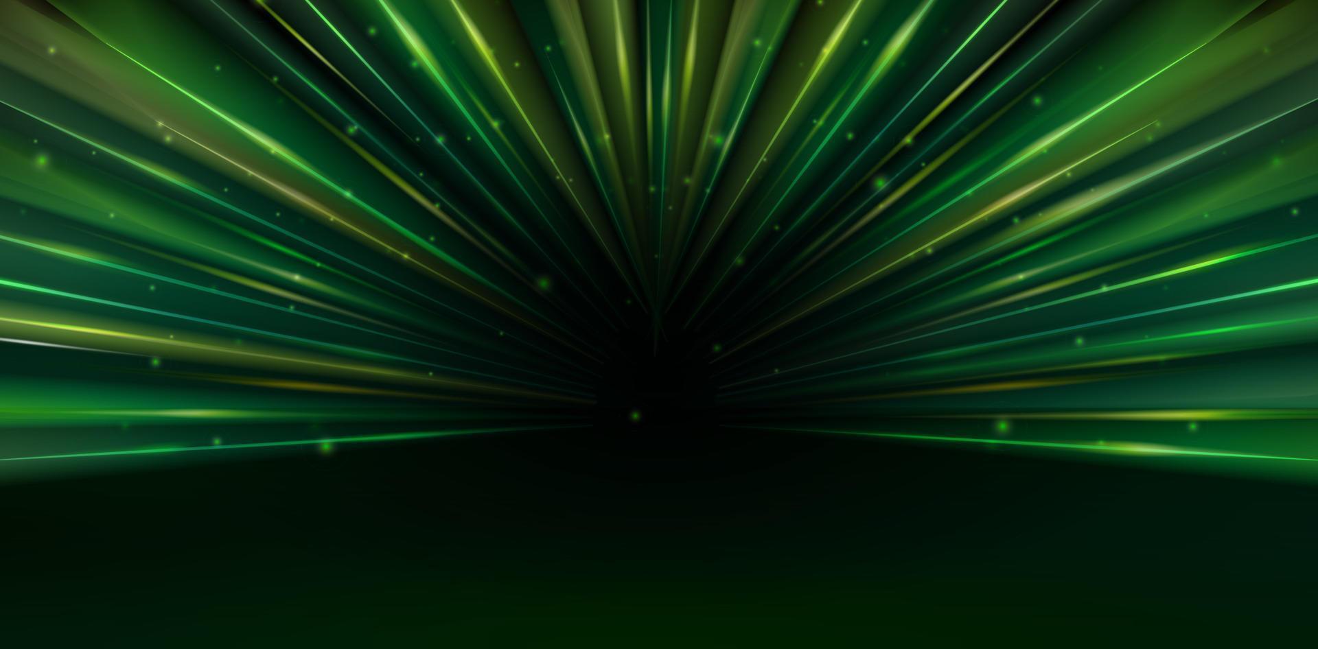 vector illustration abstract green tunnel backgrounds for ecommerce signs retail shopping, advertisement business agency, ads campaign marketing, backdrops space, landing pages, header webs, animation