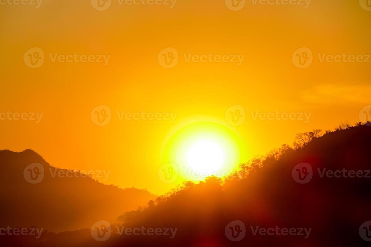 Colourful sky at sunset photo