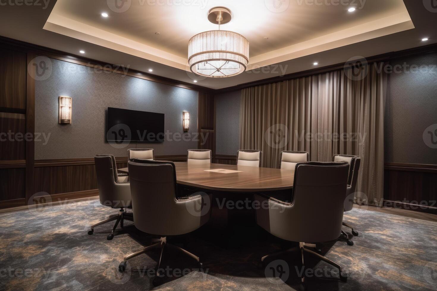 A modern age meeting room area view photo