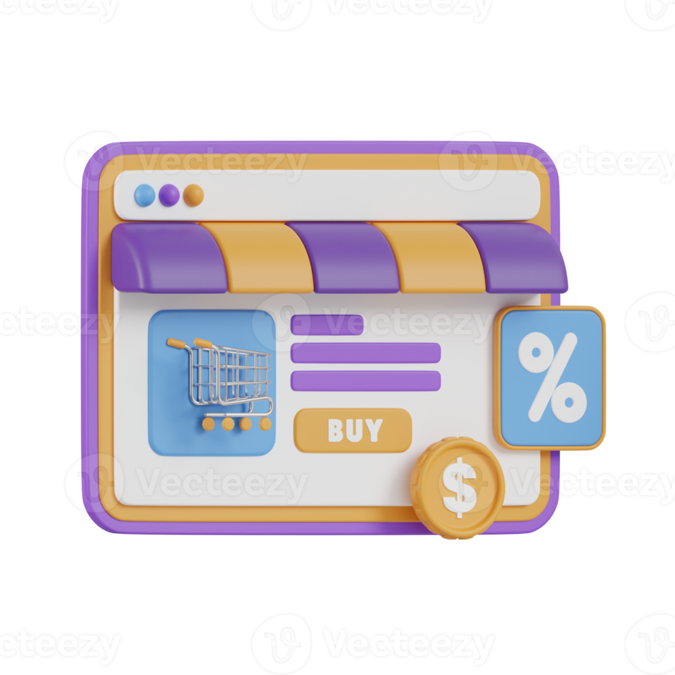 Concept of Seo Optimization for website and mobile website. Landing page template. 3D Illustrations. png