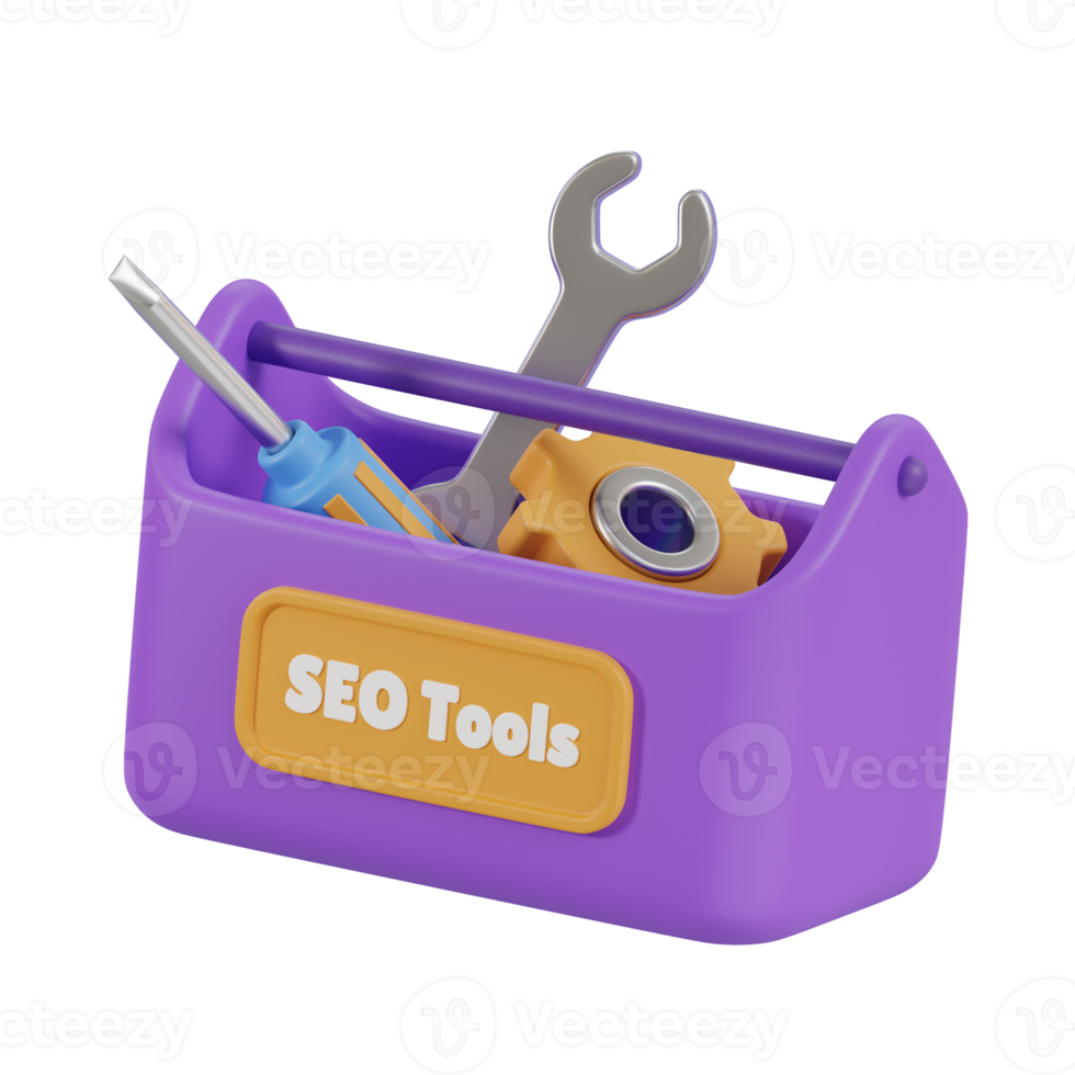 Concept of Seo Optimization for website and mobile website. Landing page template. 3D Illustrations. png
