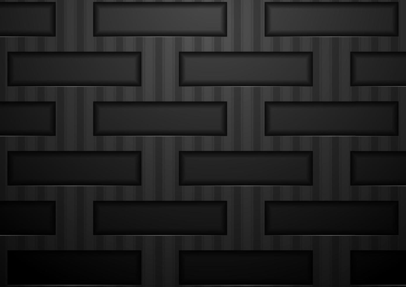 Abstract black tech concept background vector