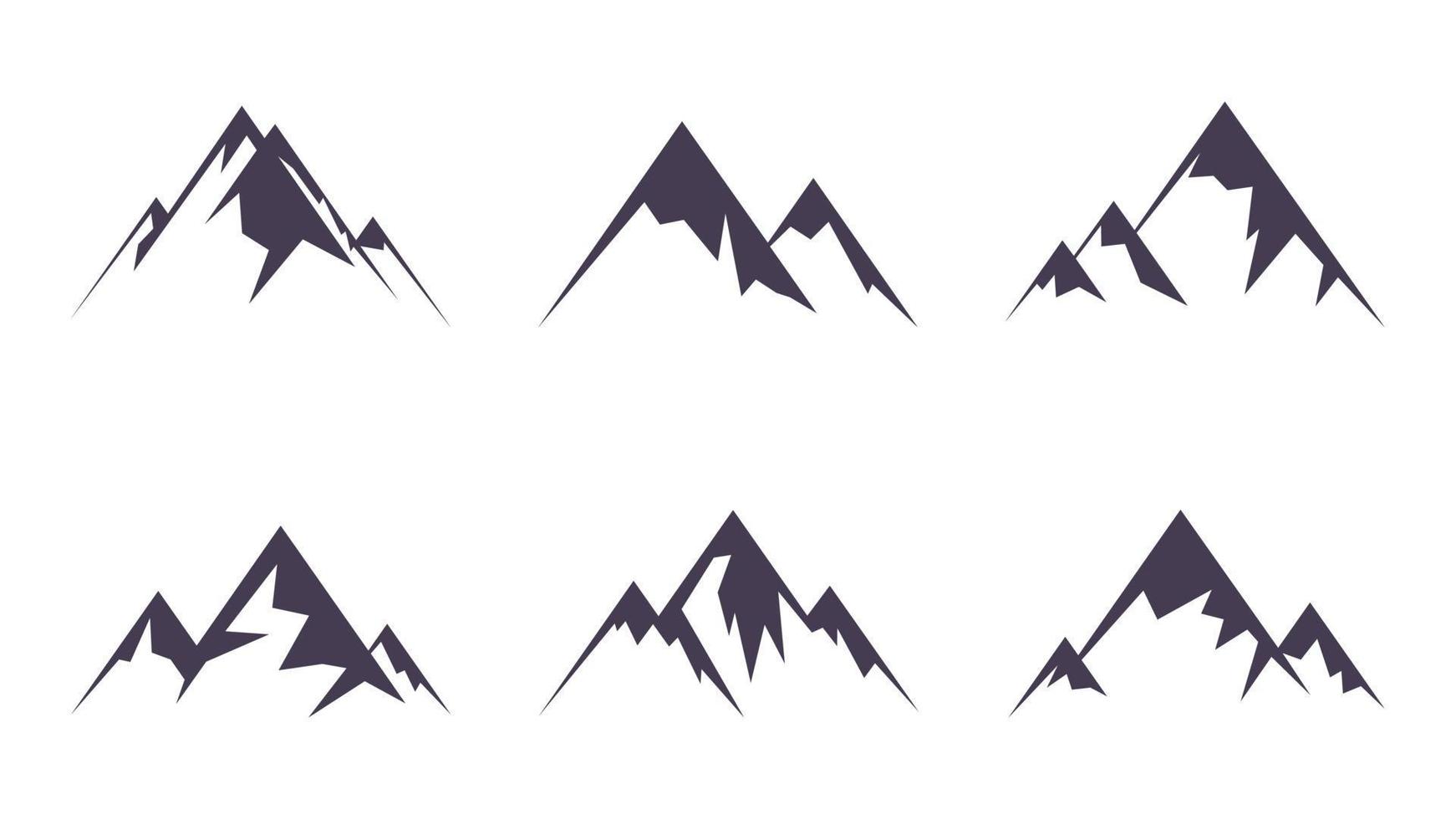 Mountain vector shapes