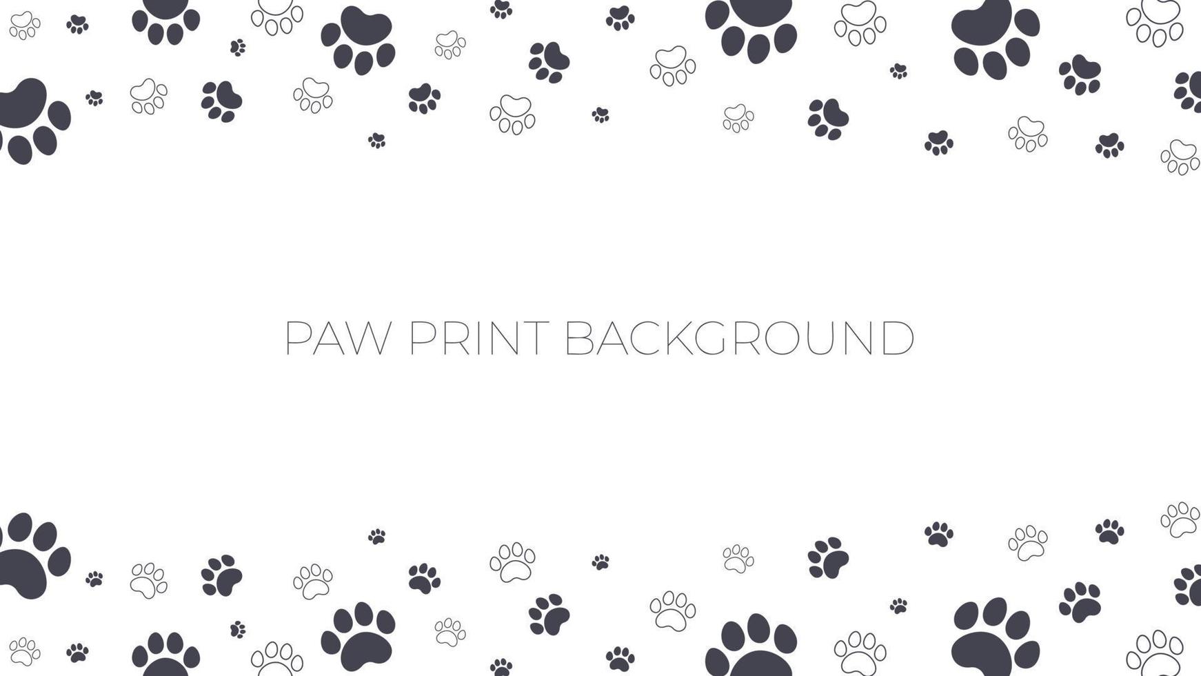 paw print background vector