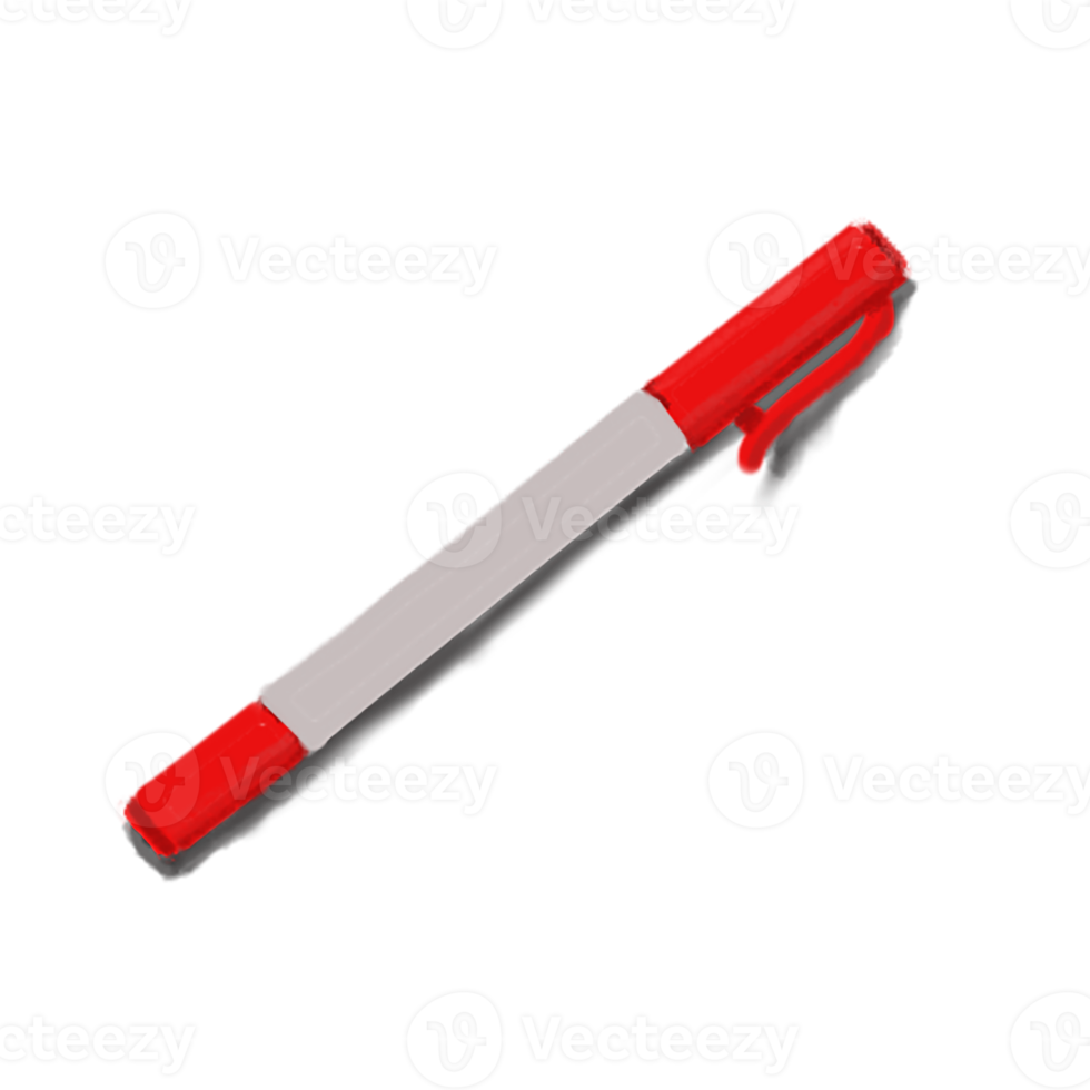 pen red marker png