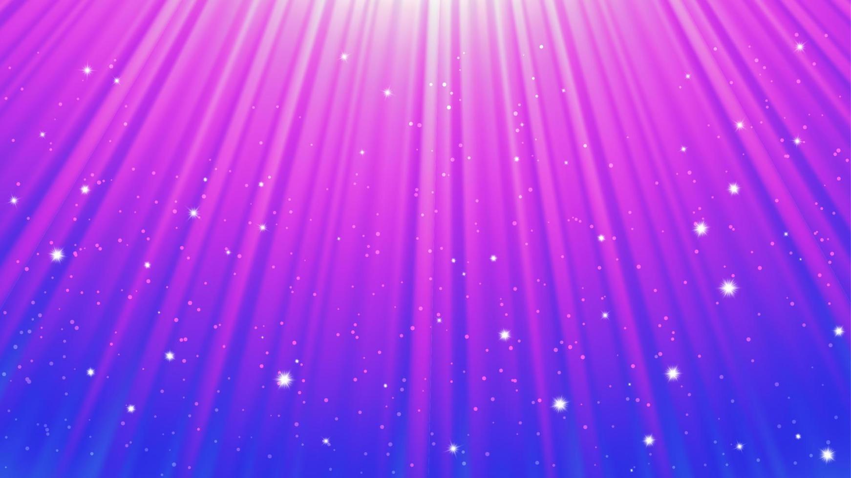 Sunlight rays background with light effects. Blue backdrop with light of radiance. Vector illustration