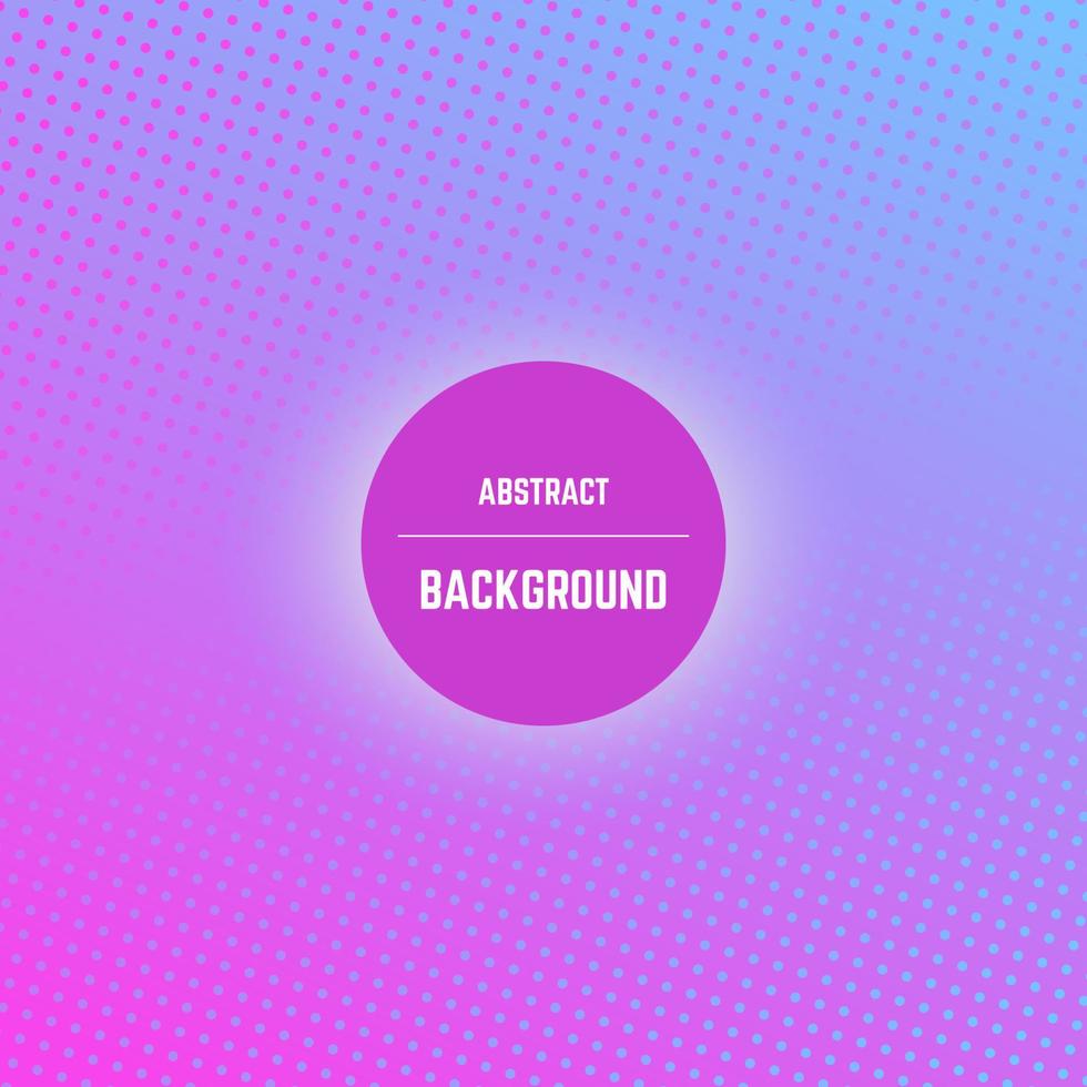 Abstract colorful background with dots, halftone effect and circle in center. Vector illustration.