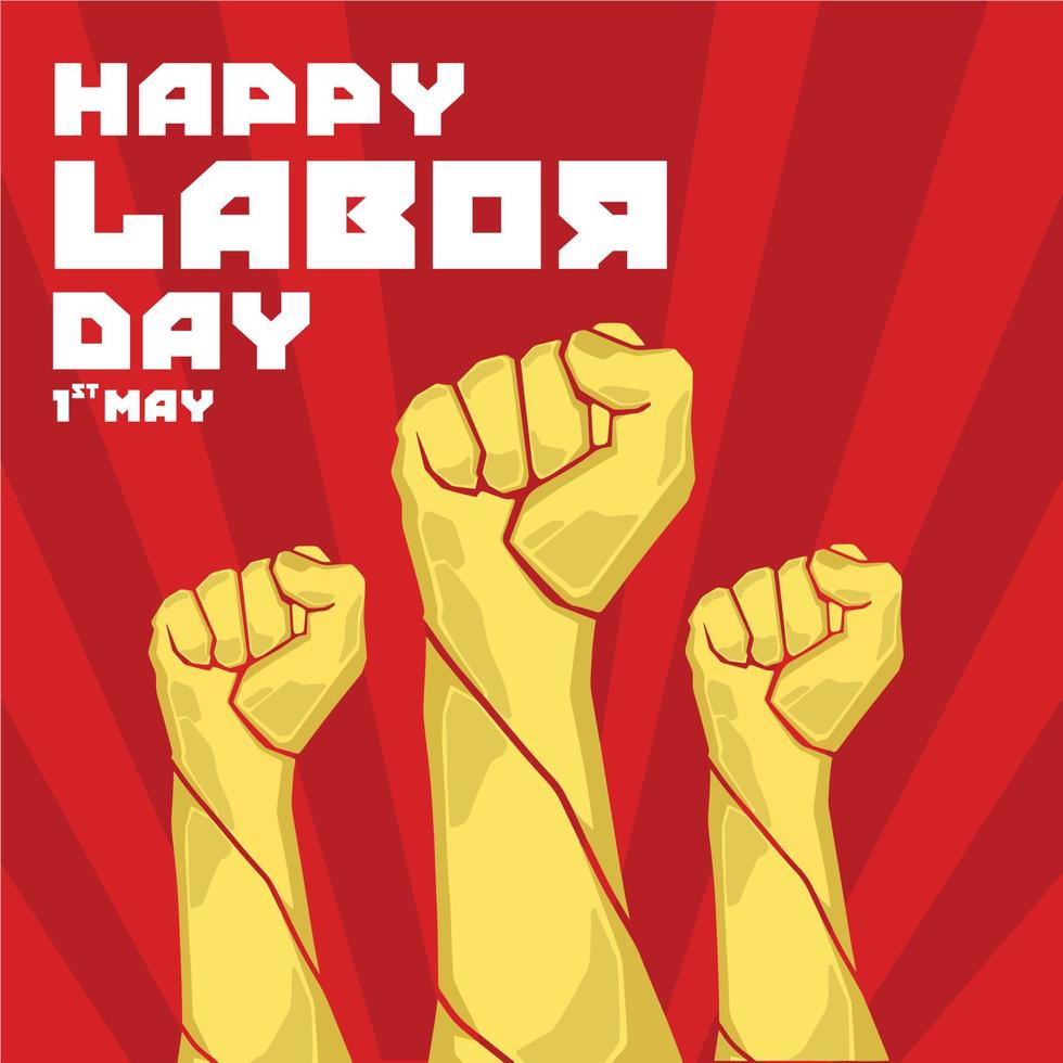 plano labor día antecedentes vector