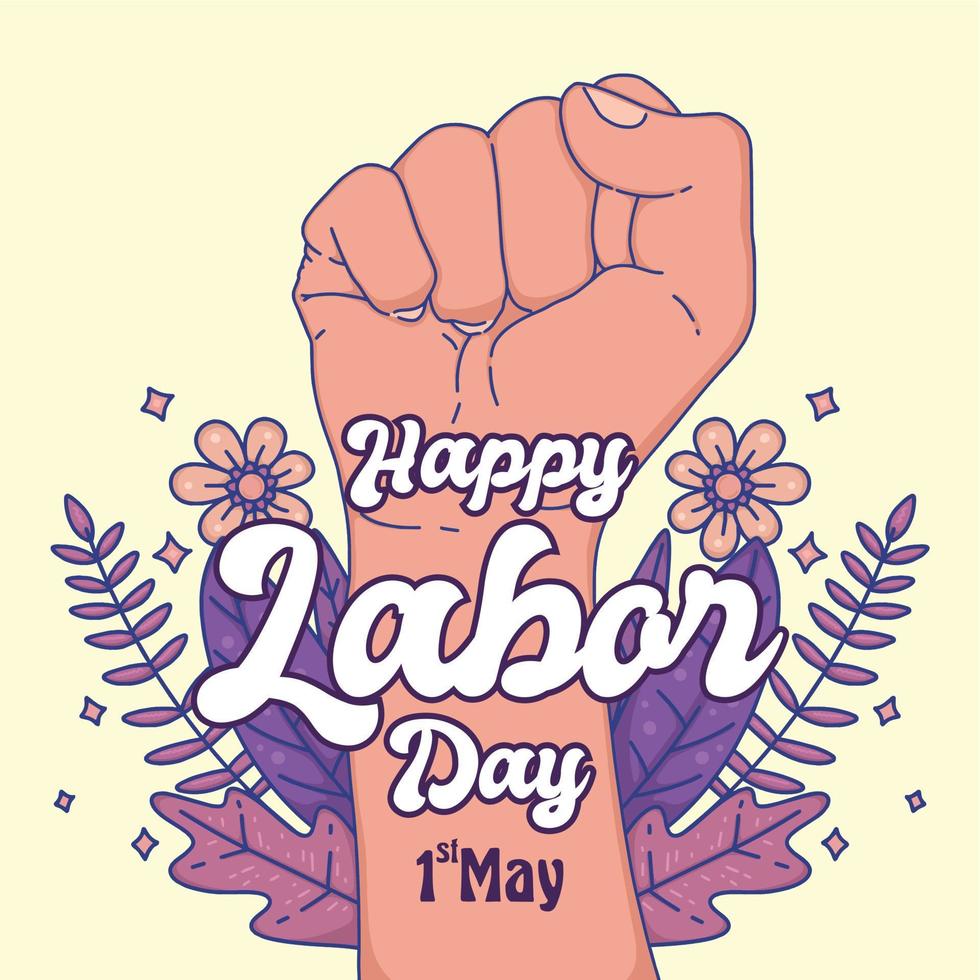 flat background for labor day celebration vector