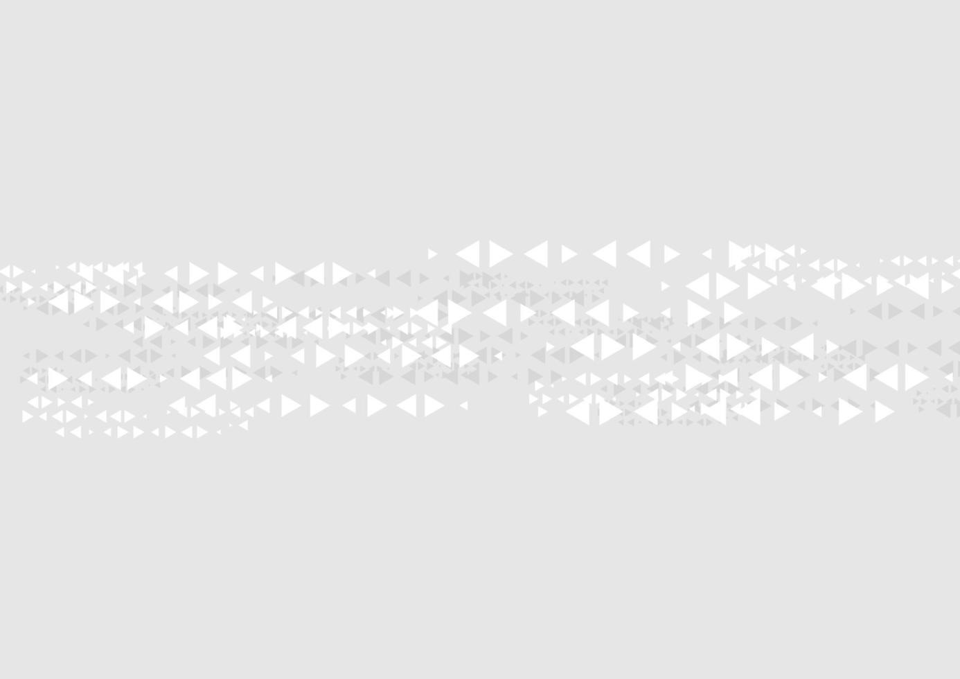 Abstract grey tech geometric triangles background vector