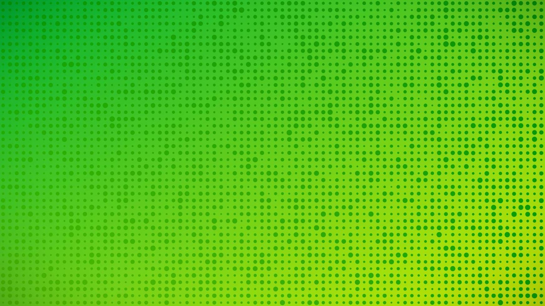 Abstract geometric gradient circles background. Green dot background with empty space. Vector illustration.