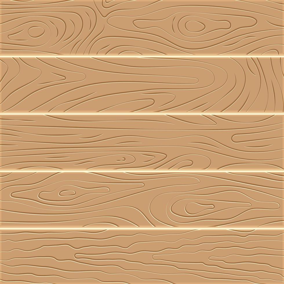 fondo de textura de madera. cinco tablas de madera de diseño plano. ilustración vectorial vector