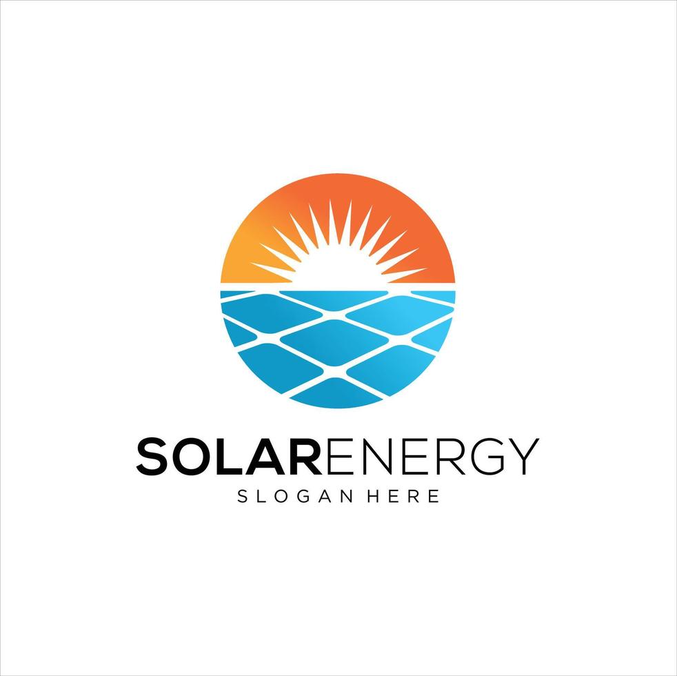 Solar Energy logo designs vector, Sun power logo vector