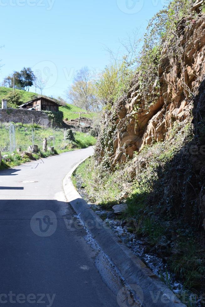 Steep Curvy Narrow Road photo